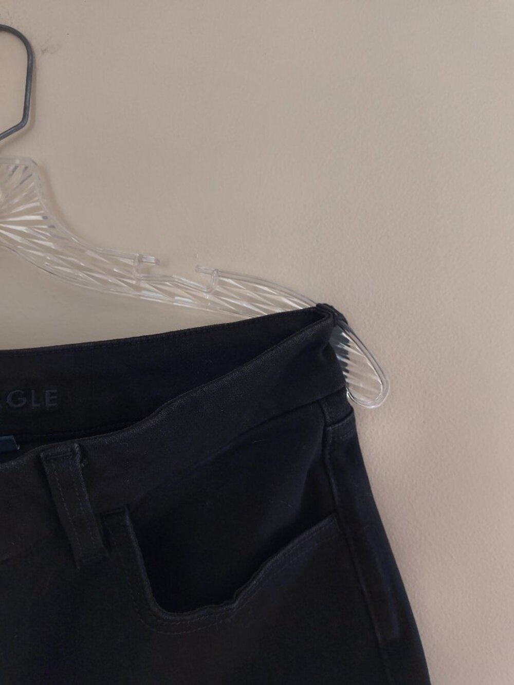 American Eagle Black Cury High Rise Jeggings